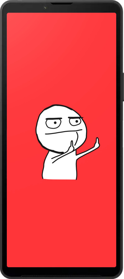 Силиконовый чехол Мем для Sony Xperia 10 VI - 4578u-3976 изображение 