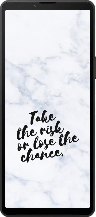 Силіконовий чехол Ризикнути або втратити шанс для Sony Xperia 10 VI - 4866u-3976 изображение 