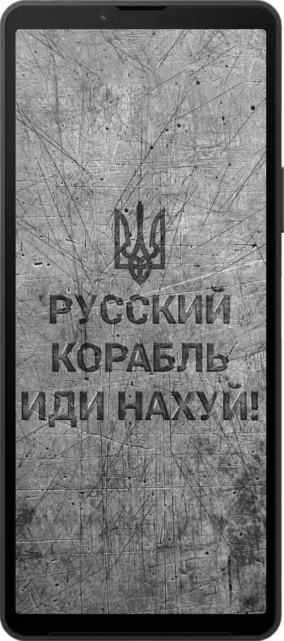 Силіконовий чехол Російський військовий корабель іди на  v4 для Sony Xperia 10 VI - 5223u-3976 изображение 