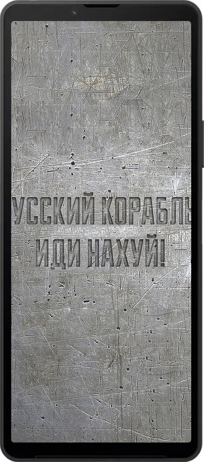 Силиконовый чехол Русский военный корабль иди на v6 для Sony Xperia 10 VI - 5239u-3976 изображение 