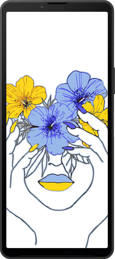 Силиконовый чехол Девушка v4 для Sony Xperia 10 VI - 5276u-3976 изображение 