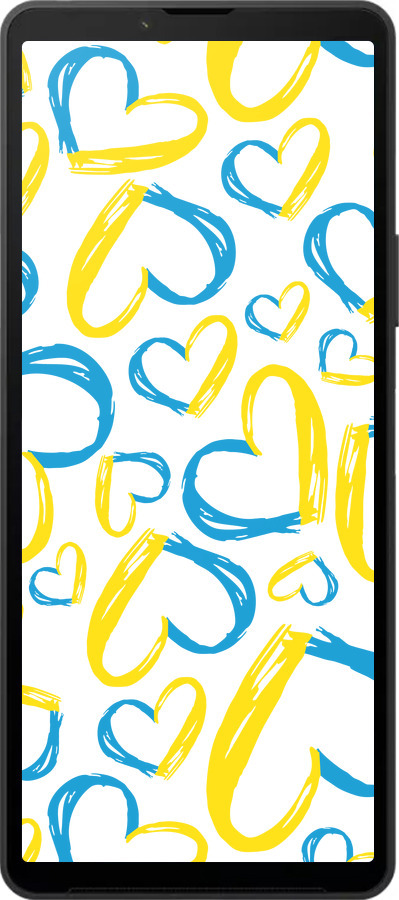 Силиконовый чехол Сердца UA для Sony Xperia 10 VI - 5292u-3976 изображение 