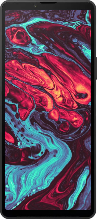 Силиконовый чехол Синяя красная абстакция для Sony Xperia 10 VI - 5339u-3976 изображение 