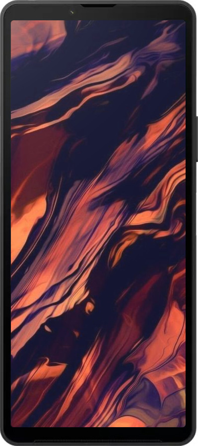 Силиконовый чехол Черно-оранжевая абстракция для Sony Xperia 10 VI - 5340u-3976 изображение 