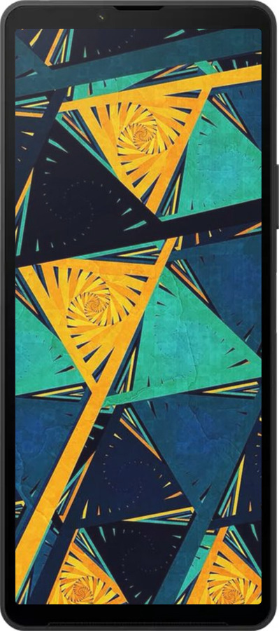 Силіконовий чехол Арт, абстракція, жовтий, синій для Sony Xperia 10 VI - 5382u-3976 изображение 