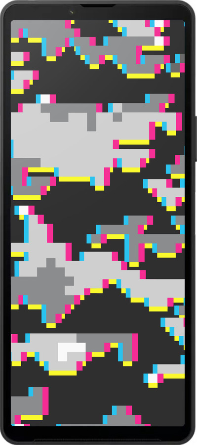 Силиконовый чехол Пиксельный камуфляж для Sony Xperia 10 VI - 5481u-3976 изображение 