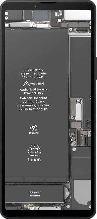 Силиконовый чехол Детали смартфона для Sony Xperia 10 VI - 5487u-3976 изображение 