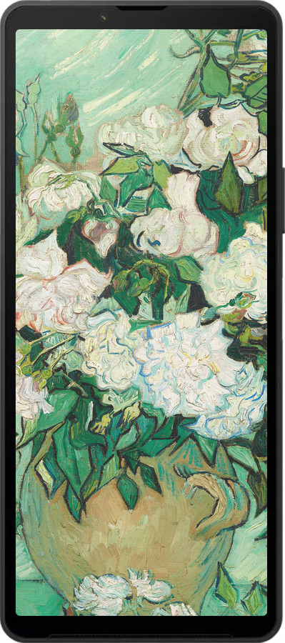 Силиконовый чехол Винсент Ван Гог. Ваза с розами для Sony Xperia 10 VI - 5543u-3976 изображение 