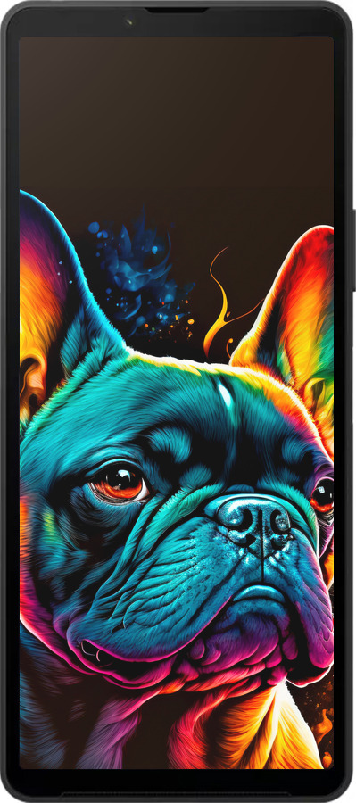 Силиконовый чехол Яркий бульдог для Sony Xperia 10 VI - 5547u-3976 изображение 