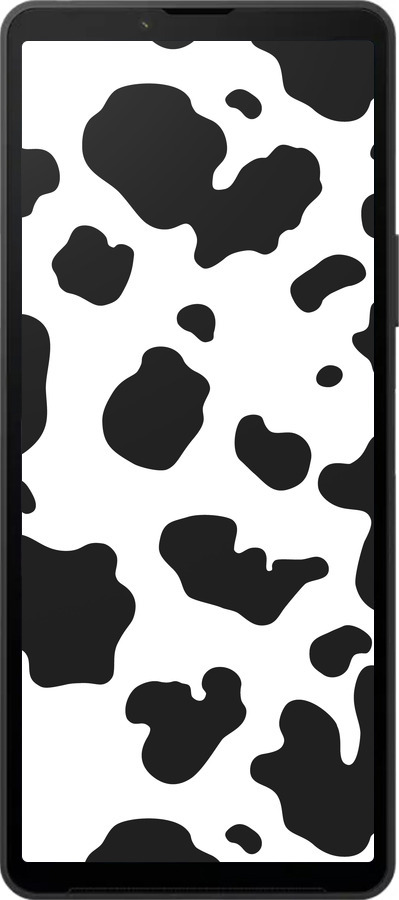 Силиконовый чехол Шкура коровы для Sony Xperia 10 VI - 5576u-3976 изображение 