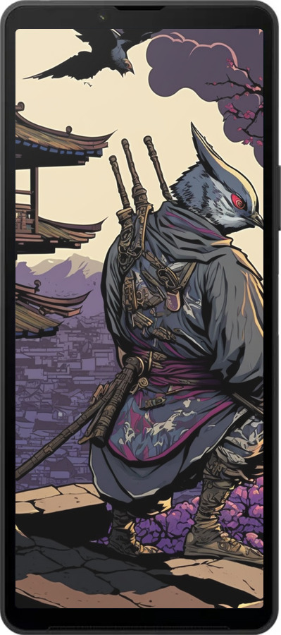 Силиконовый чехол Птица воин для Sony Xperia 10 VI - 5587u-3976 изображение 