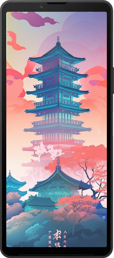 Силиконовый чехол Япония монастырь для Sony Xperia 10 VI - 5590u-3976 изображение 