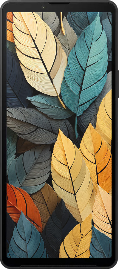 Силиконовый чехол Кольорове листя для Sony Xperia 10 VI - 5644u-3976 изображение 