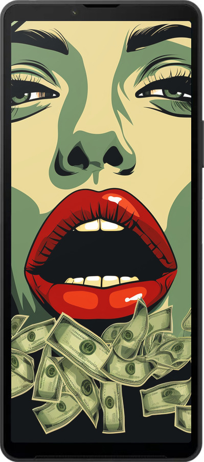 Силиконовый чехол Big money 2 для Sony Xperia 10 VI - 5668u-3976 изображение 