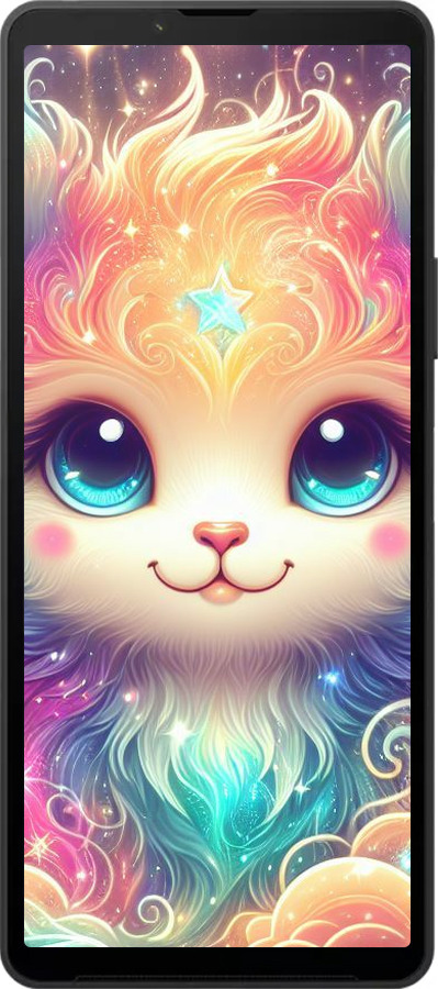 Силиконовый чехол Сказочный котенок для Sony Xperia 10 VI - 5813u-3976 изображение 