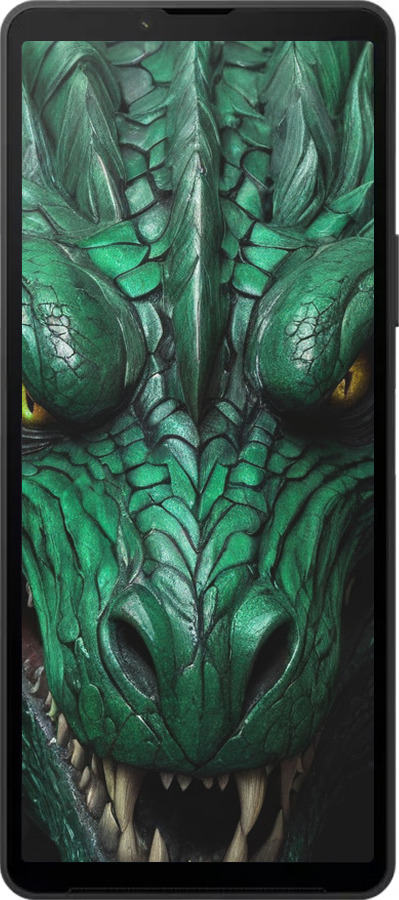 Силиконовый чехол Зелёный дракон v2 для Sony Xperia 10 VI - 5817u-3976 изображение 