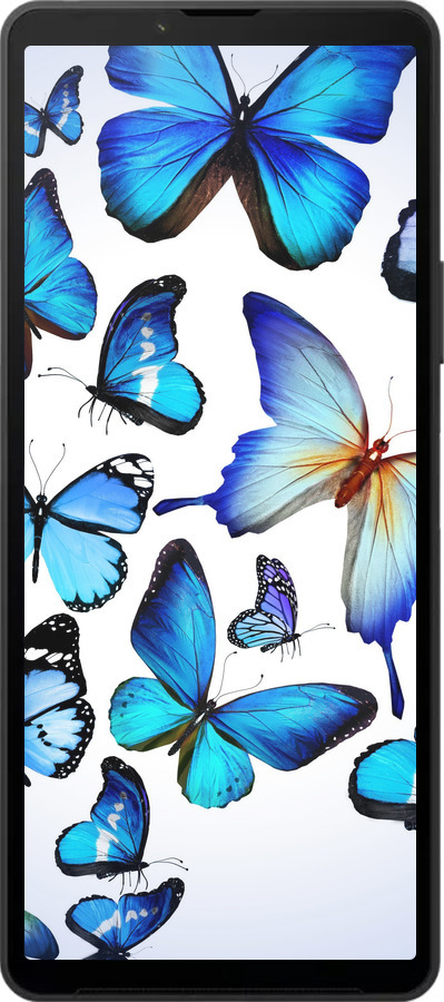 Силиконовый чехол Бабочки для Sony Xperia 10 VI - 6023u-3976 изображение 