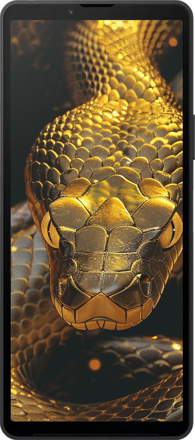 Силиконовый чехол Golden snake для Sony Xperia 10 VI - 6072u-3976 изображение 