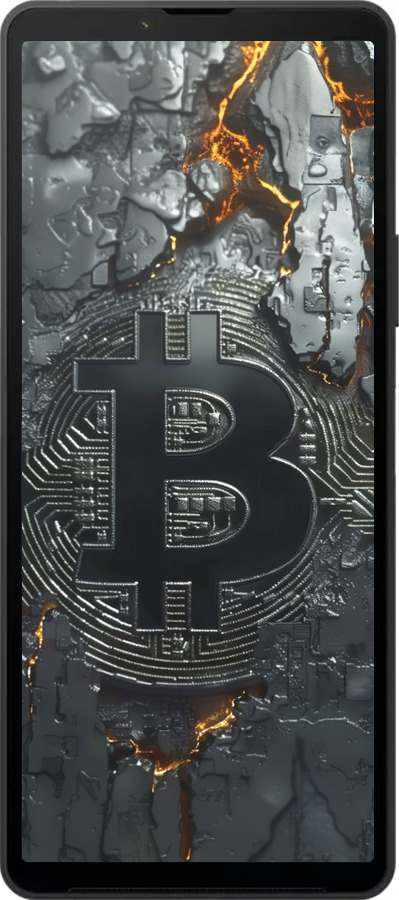 Силиконовый чехол Раскаленный биткойн для Sony Xperia 10 VI - 6091u-3976 изображение 