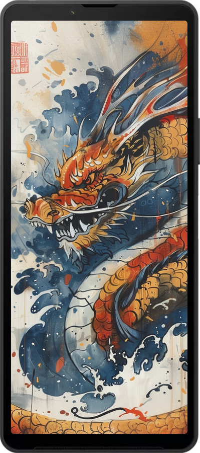 Силиконовый чехол Ярость дракона для Sony Xperia 10 VI - 6112u-3976 изображение 