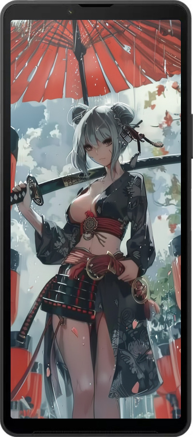 Силиконовый чехол Гейша-воин для Sony Xperia 10 VI - 6124u-3976 изображение 