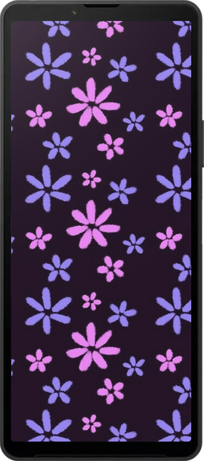 Силиконовый чехол с  цветами для Sony Xperia 10 VI - 6258u-3976 изображение 