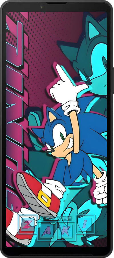 Силиконовый чехол Соник для Sony Xperia 10 VI - 6284u-3976 изображение 