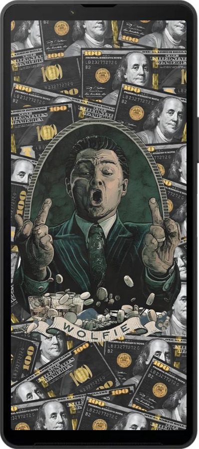 Силиконовый чехол Волк с валл стрит для Sony Xperia 10 VI - 6287u-3976 изображение 