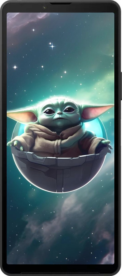 Силиконовый чехол Малышь йода для Sony Xperia 10 VI - 6294u-3976 изображение 