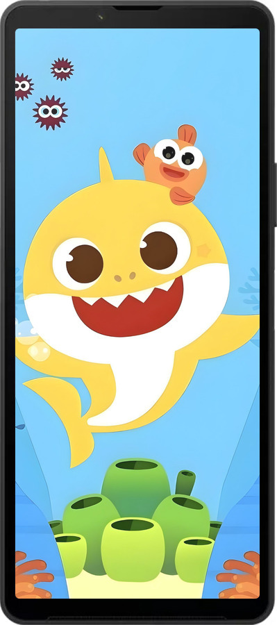 Силиконовый чехол Бейби Шарк для Sony Xperia 10 VI - 6303u-3976 изображение 