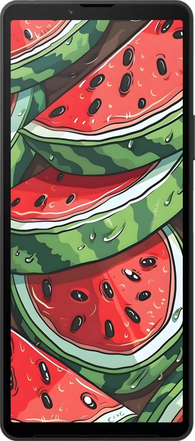 Силиконовый чехол Арбуз для Sony Xperia 10 VI - 6315u-3976 изображение 