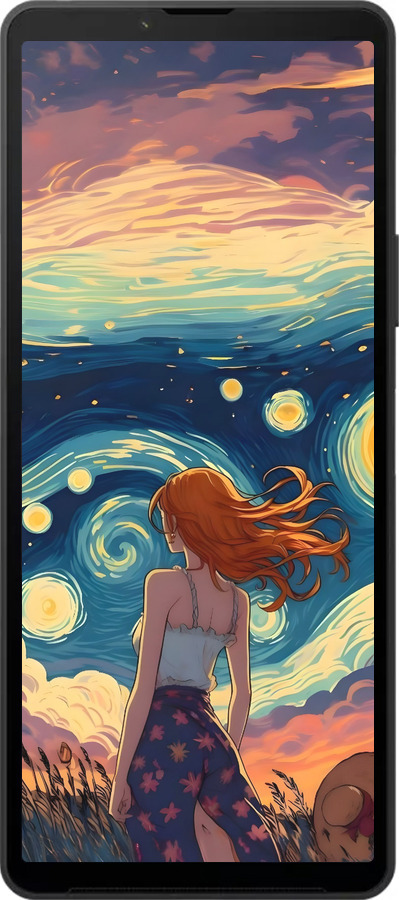 Силіконовий чехол Дівчина Арт для Sony Xperia 10 VI - 6325u-3976 изображение 