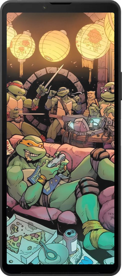 Силиконовый чехол Черепашки нинзя для Sony Xperia 10 VI - 6346u-3976 изображение 
