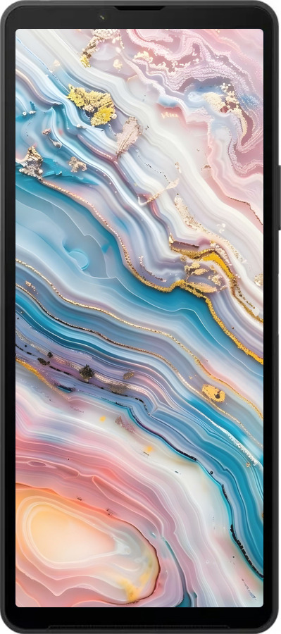 Силиконовый чехол Мрамор красивый для Sony Xperia 10 VI - 6376u-3976 изображение 
