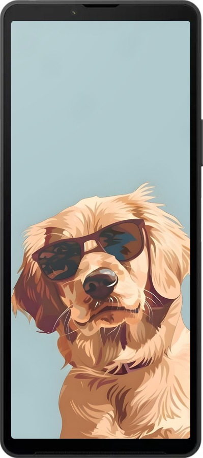 Силиконовый чехол Пес в очках для Sony Xperia 10 VI - 6381u-3976 изображение 