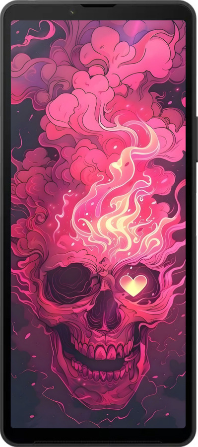 Силиконовый чехол Череп арт для Sony Xperia 10 VI - 6385u-3976 изображение 