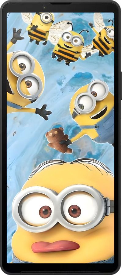 Силиконовый чехол Миньоны для Sony Xperia 10 VI - 6386u-3976 изображение 