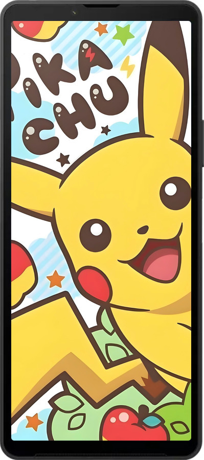 Силиконовый чехол Пикачу 2 для Sony Xperia 10 VI - 6391u-3976 изображение 