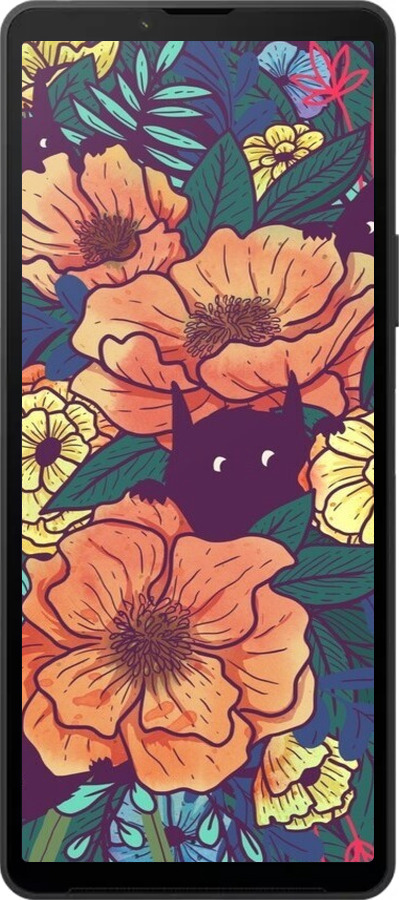 Силиконовый чехол С изображением полевых цветов для Sony Xperia 10 VI - 6419u-3976 изображение 