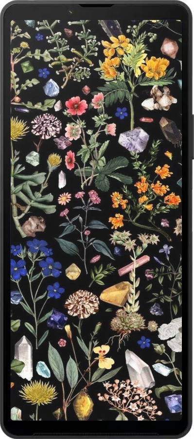 Силиконовый чехол С цветами для Sony Xperia 10 VI - 6422u-3976 изображение 