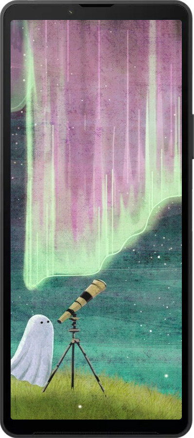 Силиконовый чехол Привидение и звезды для Sony Xperia 10 VI - 6443u-3976 изображение 