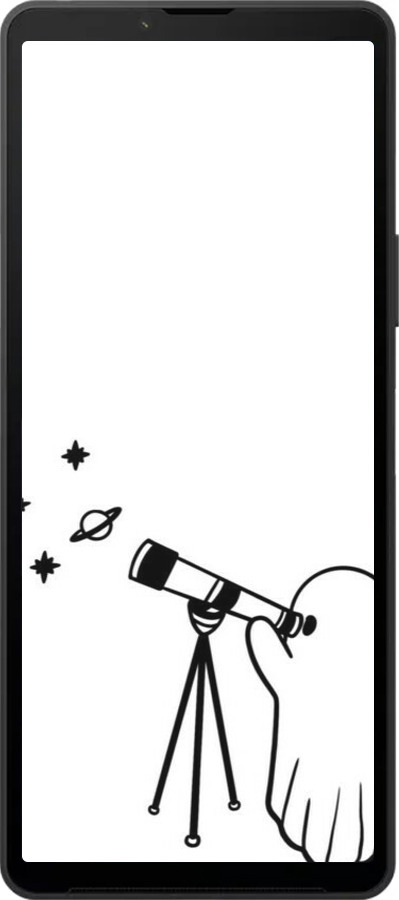 Силиконовый чехол Привидение астроном для Sony Xperia 10 VI - 6444u-3976 изображение 