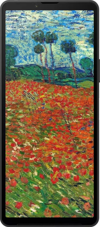 Силиконовый чехол Винсент Ван Гог-Маковое поле для Sony Xperia 10 VI - 6466u-3976 изображение 