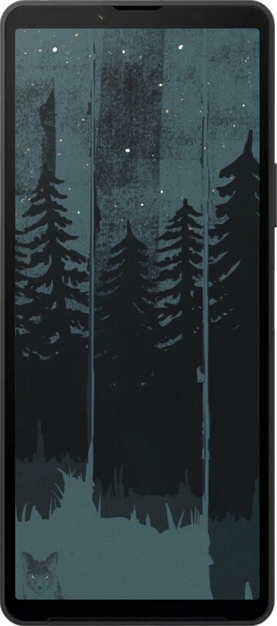 Силиконовый чехол Лиса и ночной лес для Sony Xperia 10 VI - 6481u-3976 изображение 