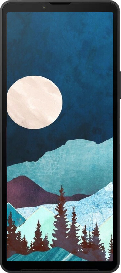 Силиконовый чехол Горная идиллия ночной пейзаж для Sony Xperia 10 VI - 6488u-3976 изображение 