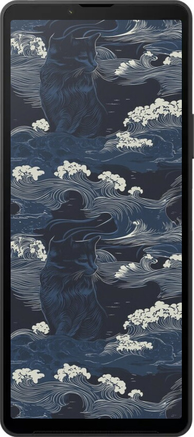 Силиконовый чехол Морская тематика в стиле арт-деко для Sony Xperia 10 VI - 6520u-3976 изображение 