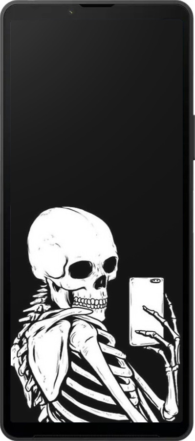 Силіконовий чехол Скелет робить Selfie для Sony Xperia 10 VI - 6535u-3976 изображение 