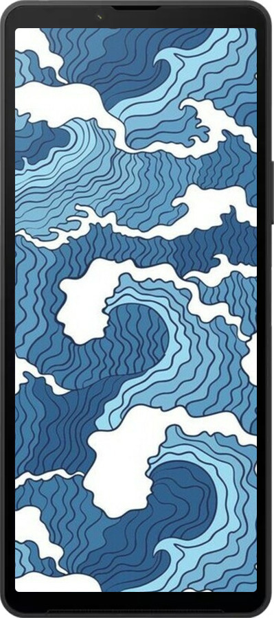 Силиконовый чехол Абстрактный рисунок морских волн для Sony Xperia 10 VI - 6538u-3976 изображение 