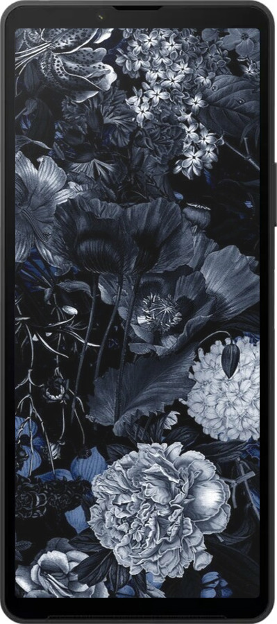 Силиконовый чехол Абстрактный цветочный рисунок в синих тонах для Sony Xperia 10 VI - 6539u-3976 изображение 