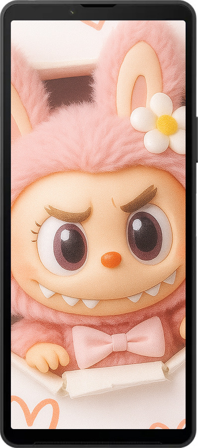 Силиконовый чехол Лабубу 2 для Sony Xperia 10 VI - 6710u-3976 изображение 